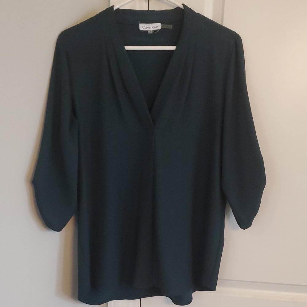 Calvin Klein Women's Dark Teal Top